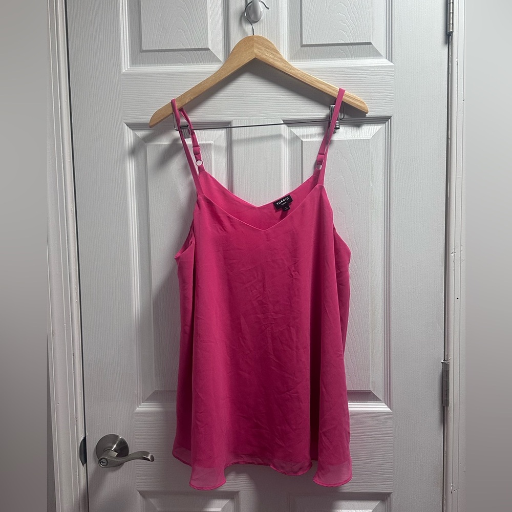 Torrid Sophie Pink V-Neck Adjustable Strap Camisole